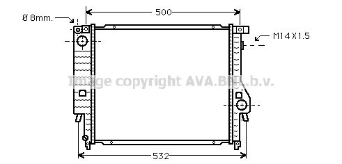 AVA QUALITY COOLING Радиатор, охлаждение двигателя BW2098